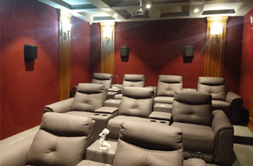 home theater room setup